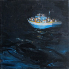 2014 Balade en bateau30x30cm