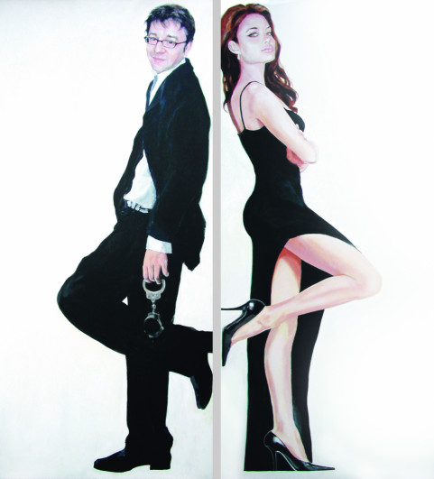 2007 aus der Serie Avatar - Mr and Mrs 2x180x80cm