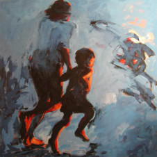 2004 Run 150 cm x 150 cm