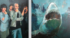 2005 Hirst versus Spielberg 140 x 240 cm