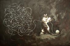 2006 Schrödingers Katze 80 x 120 cm